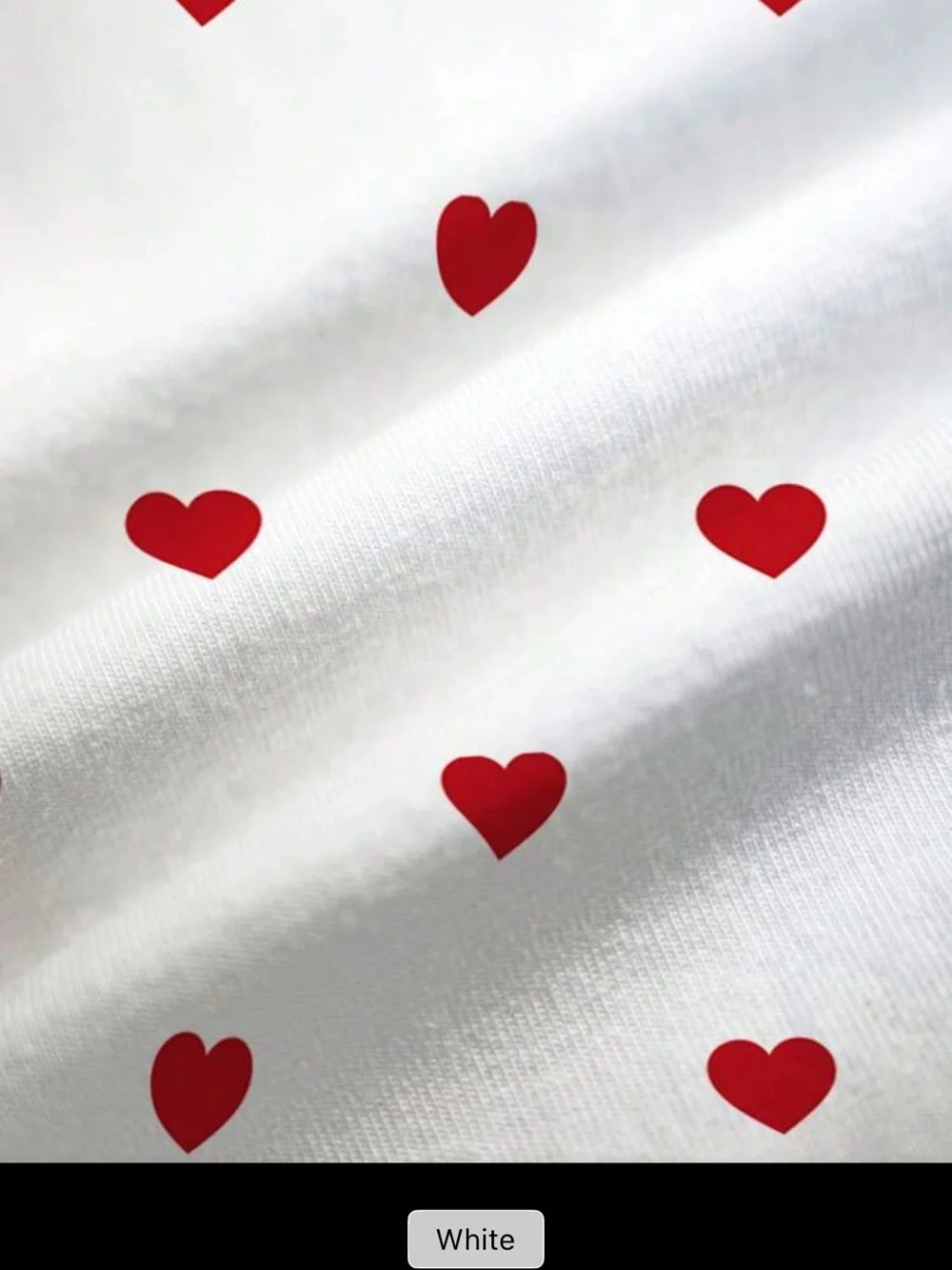 Betty Boop White Tee with Red Heart Motif - Picture 7 of 8